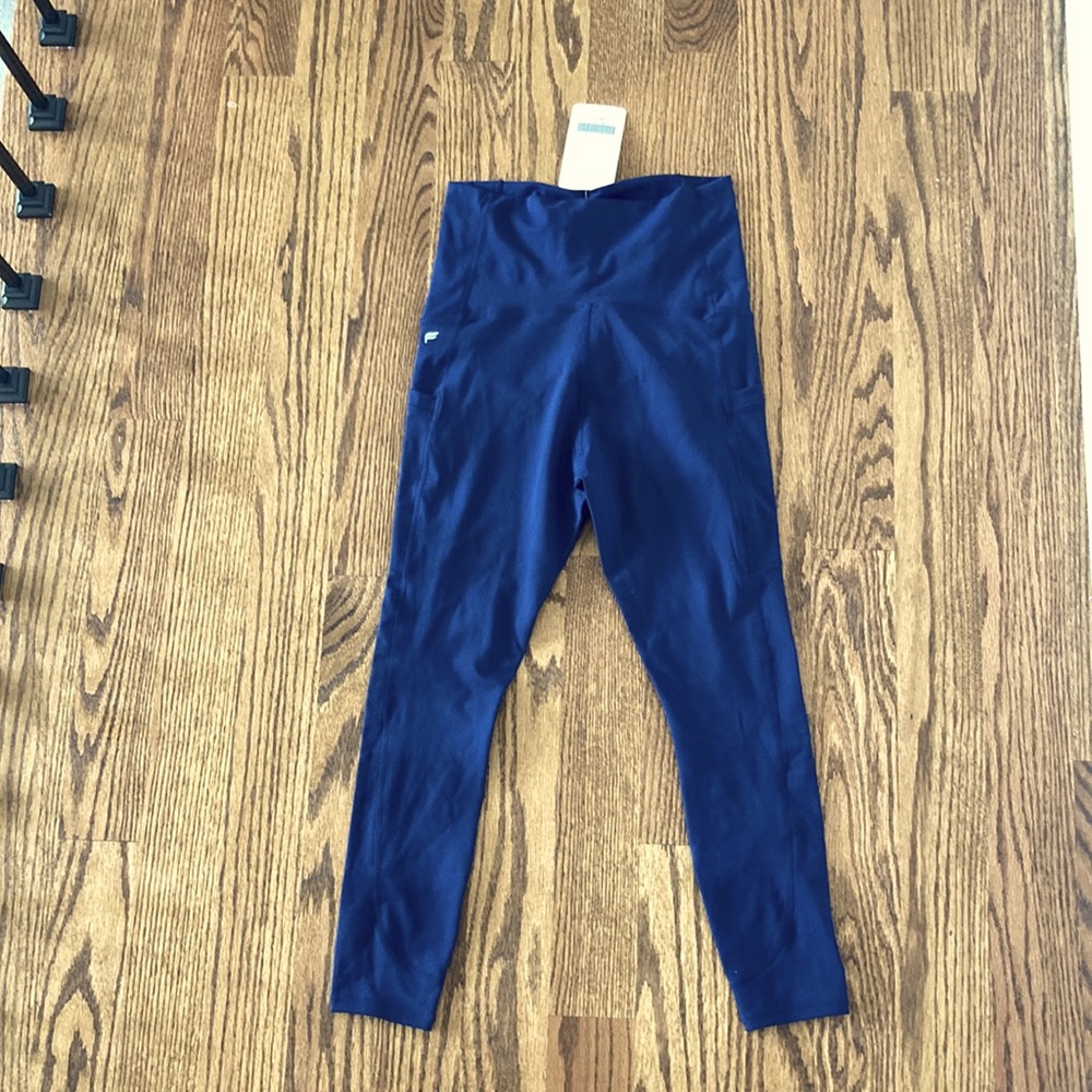 Navy blue fabletics high waisted pureluxe xs